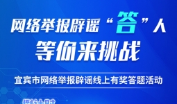 倒计时2天！宜宾市网络举报辟谣线上有奖答题活动即将开启！