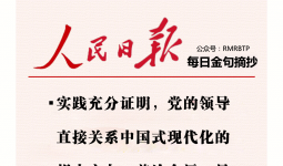 人民日报每日金句摘抄【党的领导】