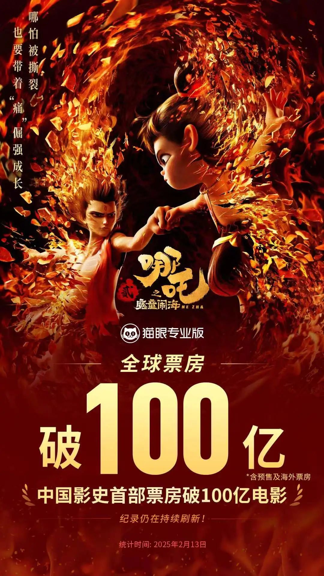 见证历史！哪吒破100亿！