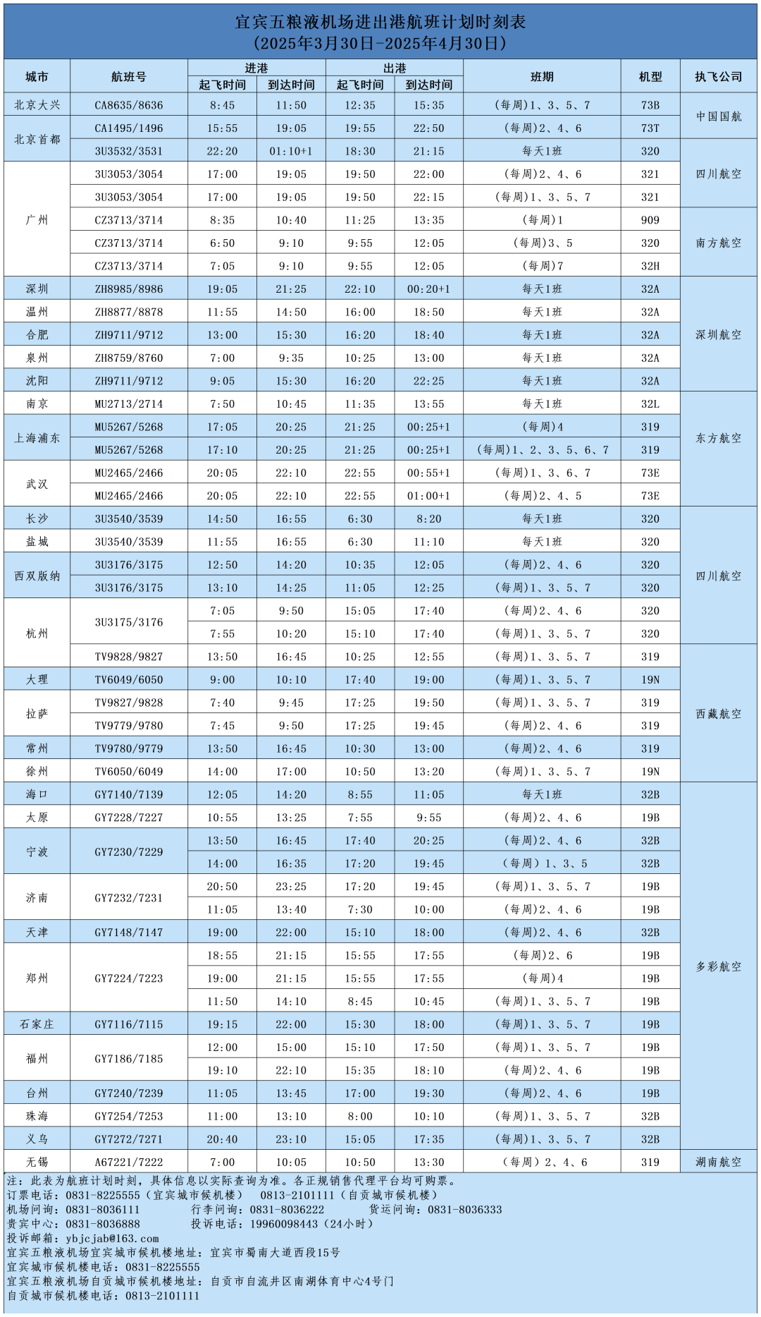 【专属秒杀】疯狂星期三，宜宾飞机票秒杀低至235元起